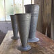 Série 3 vases fleuristes zinc