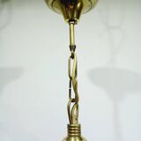 6-light chandelier in bronze and brass