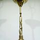 6-light chandelier in bronze and brass