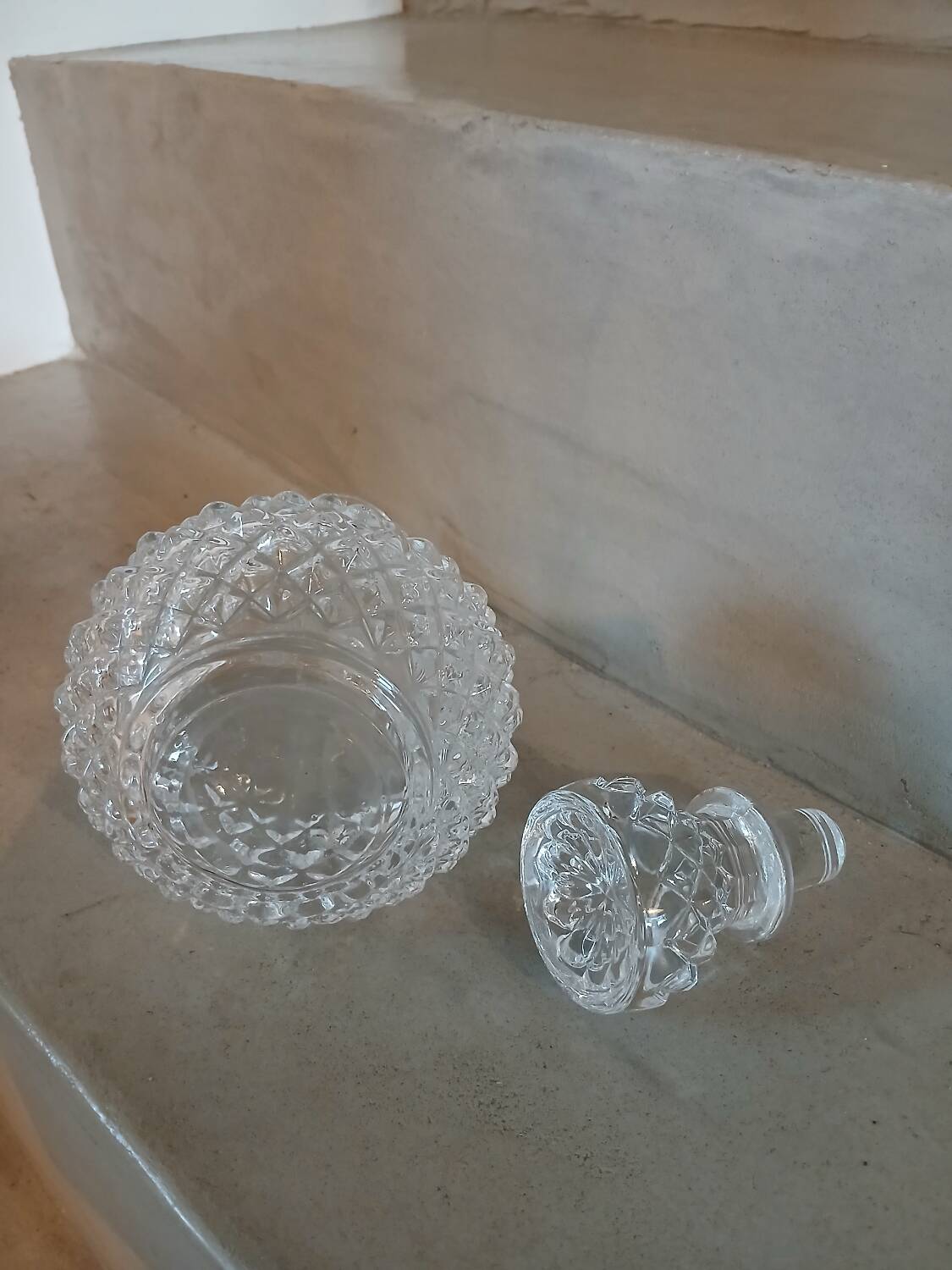 Small crystal carafe