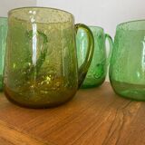 Blown glass mugs