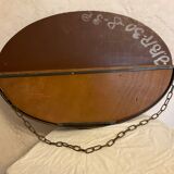 Miroir murale art nouveau fer forgé 71x40cm