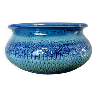 Aldo Londi for Bitossi Rimini blue ceramic pocket tray, 1960