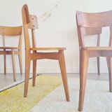 Honey wood bistro chair series