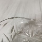 Plateau à compartiments verre et métal doré