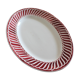 Oval dish Art Deco Red Jacquot Digoin Sarreguemines