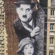 JR (1983-) Jean René says, - Homage to Charlie Chaplin, 2021 - Original signed lithograph