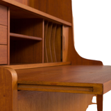 Danish library and its teak secretary 1960 by Johannes Sorth