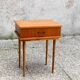 Scandinavian chest of drawers and bedside table from the 50s/60s, vintage teak