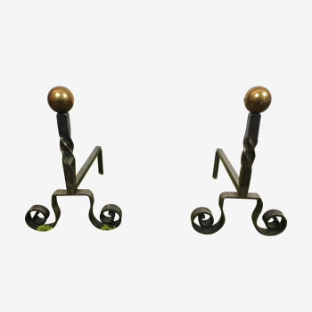 Pair of brass ball channels