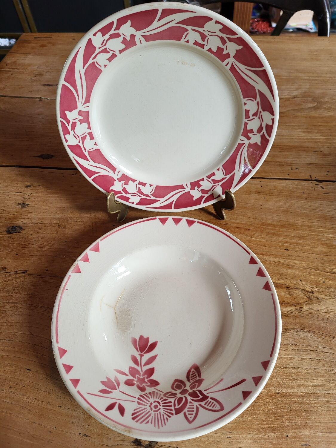 Lot 2 assiettes Badonviller