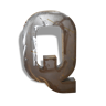 Industrial iron "Q" letter