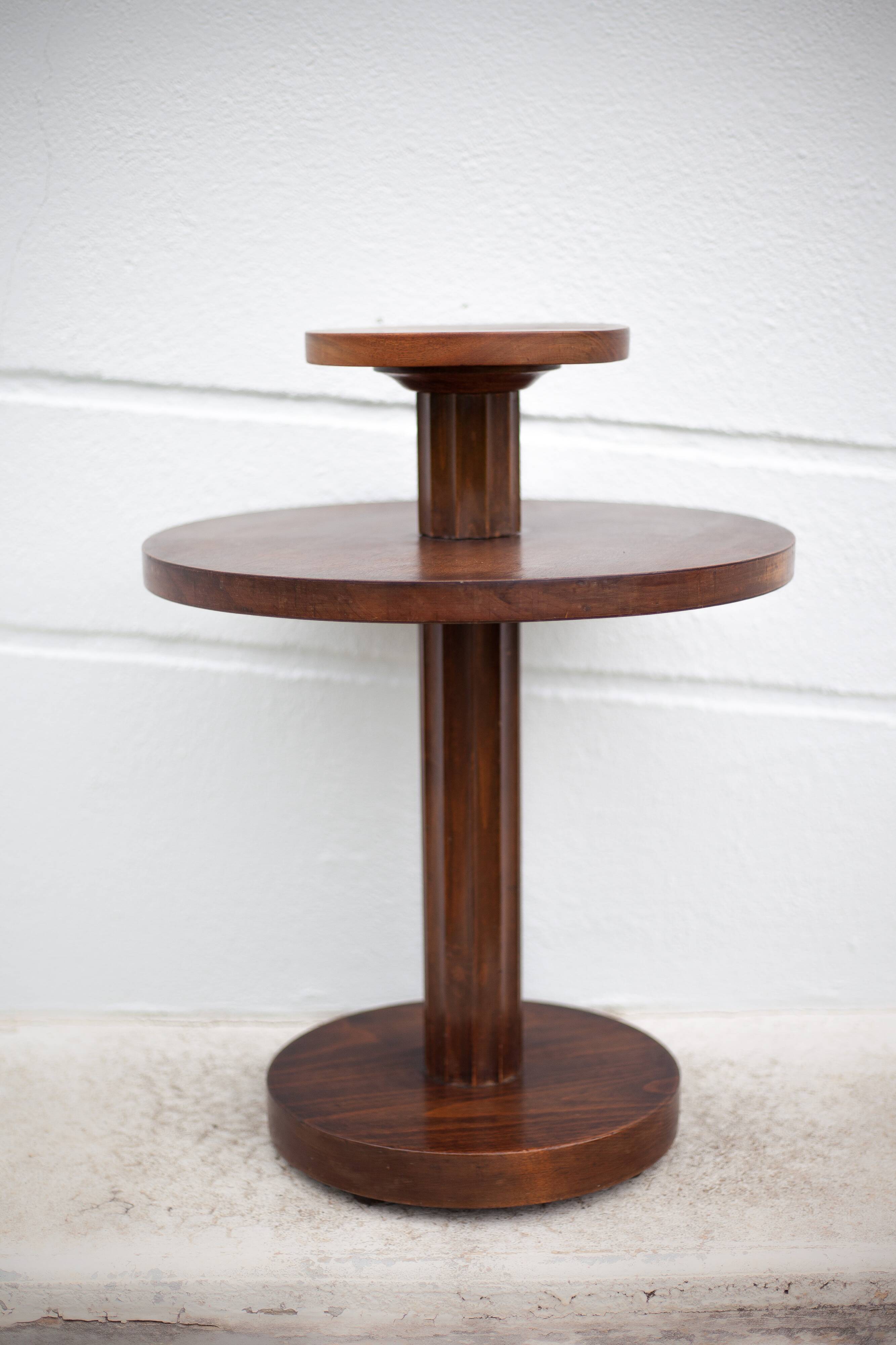 Table art déco en bois