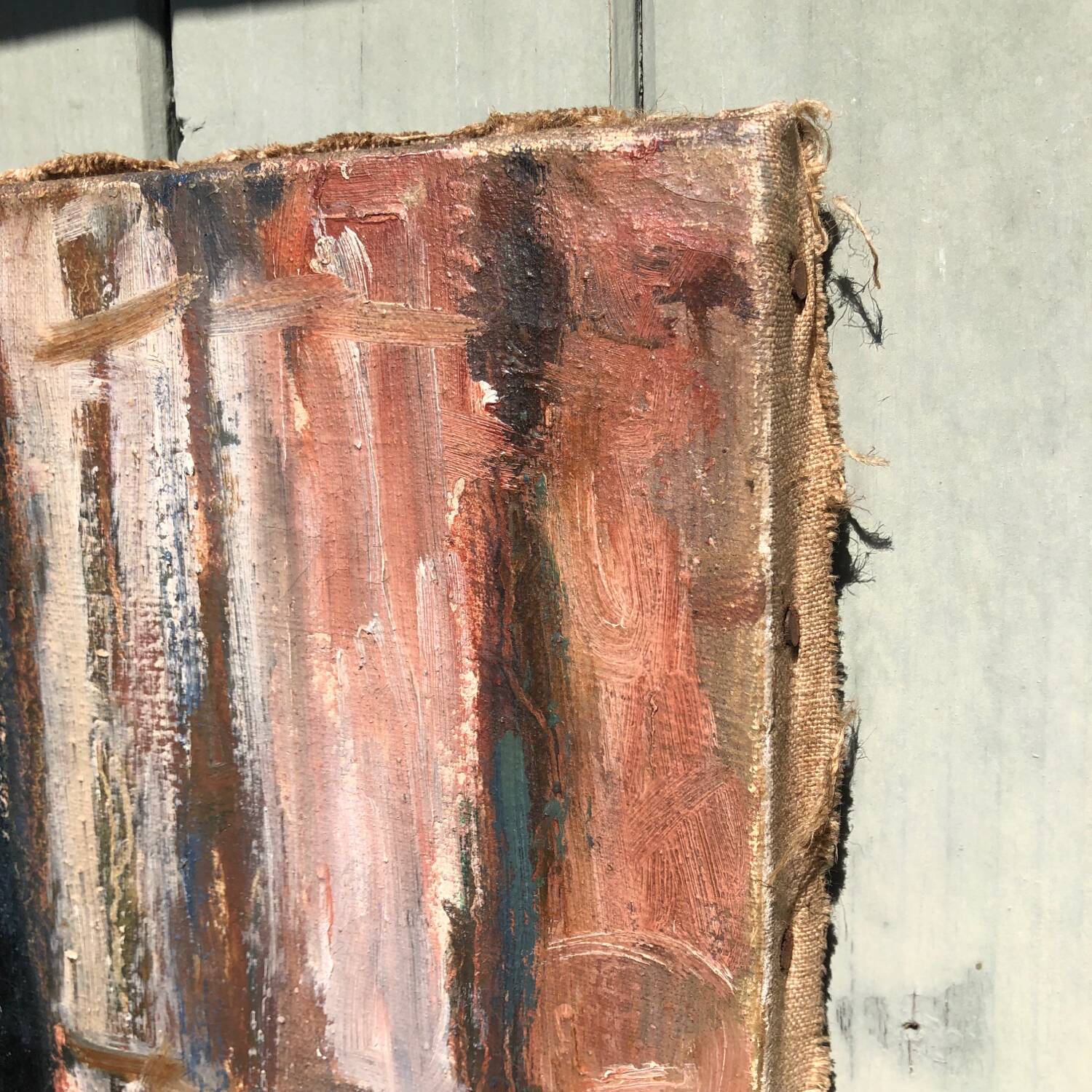 Naive painting portrait of a woman