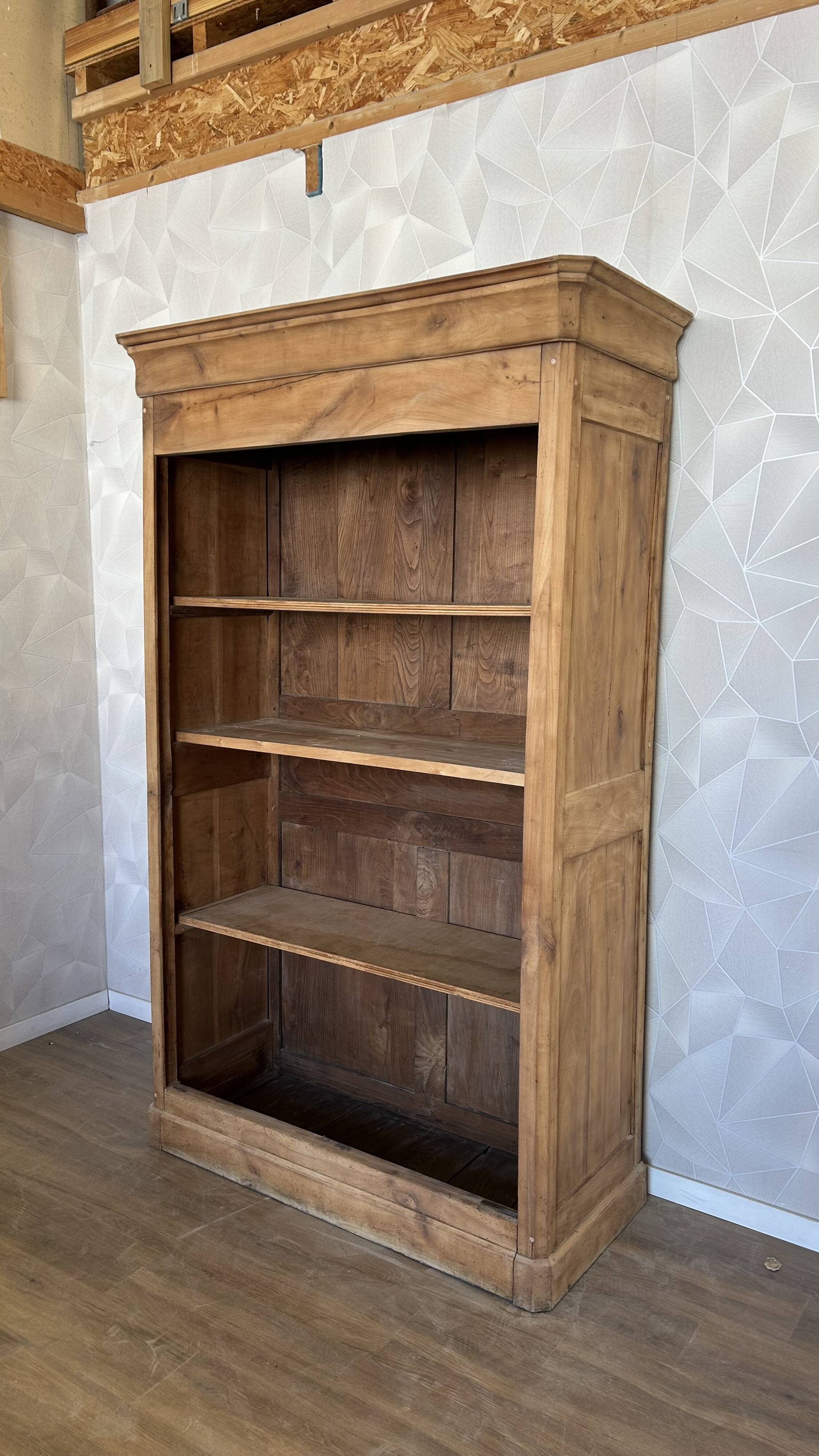 Old solid wood airbrushed wardrobe