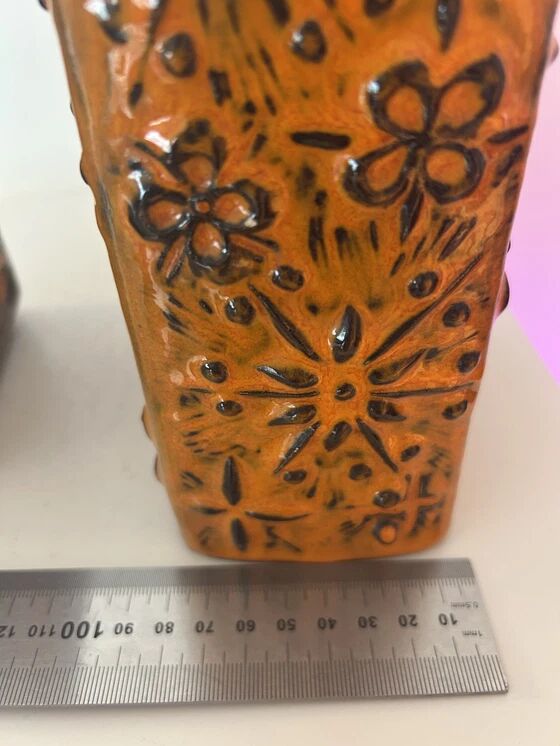 Vase Duo from the East and West German pottery history – East German pottery meets West German pottery