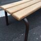 Old vintage mullca school bench