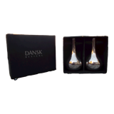 2 Dansk Designs Denmark candle holders with box