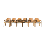 6 Scandinavian wooden chairs