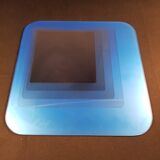 Blue vintage style mirror