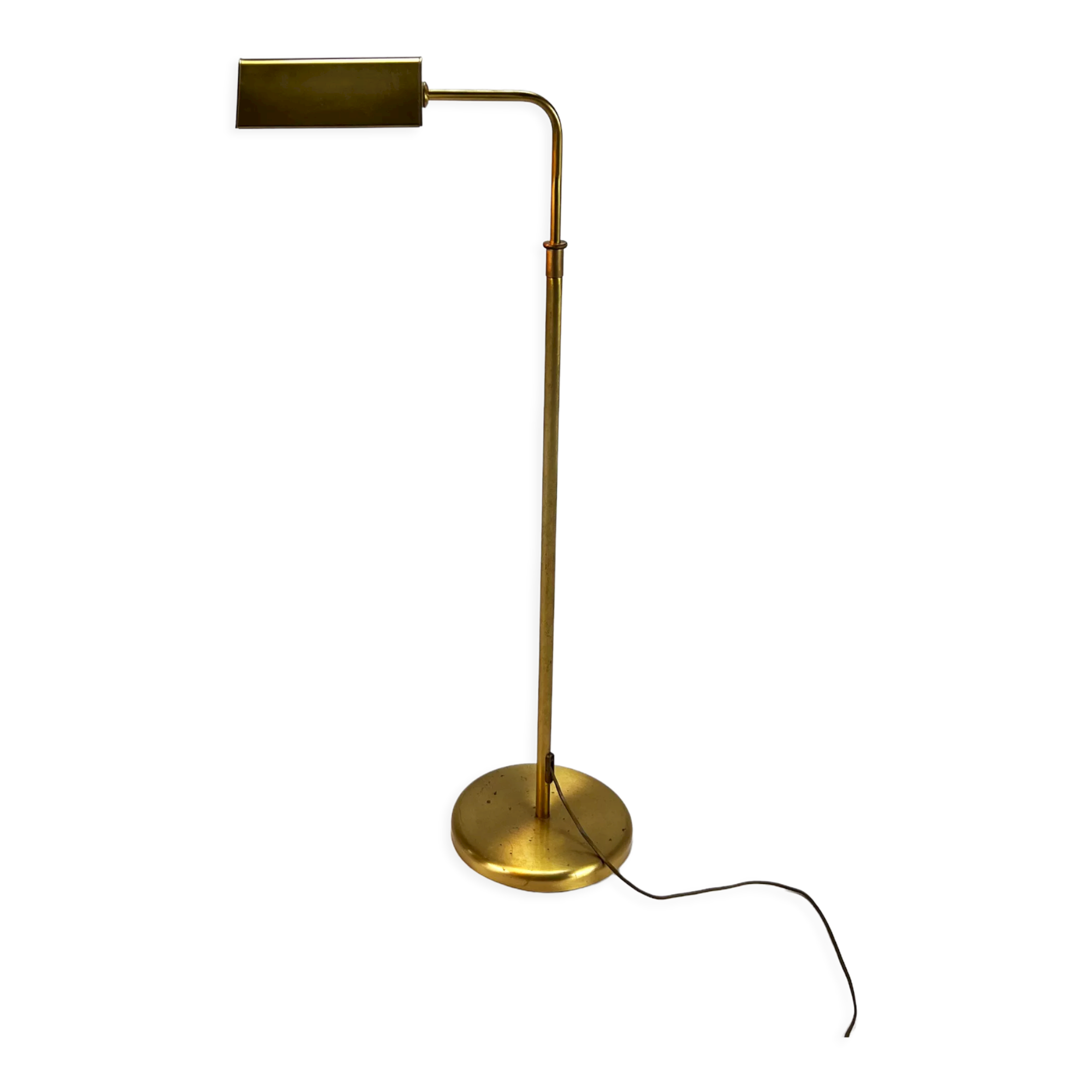 Mid century brass and steel classical floorlamp, 1960s