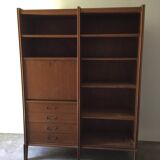 vintage bookcase shelf desk