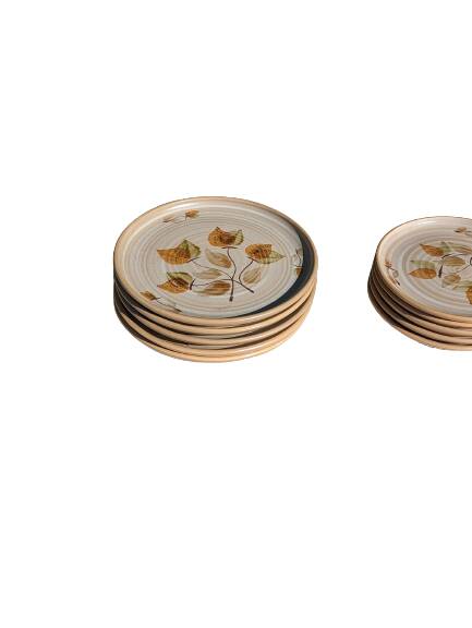 5 dinner plates and 5 small plates Niderviller model Doria