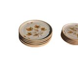 5 dinner plates and 5 small plates Niderviller model Doria