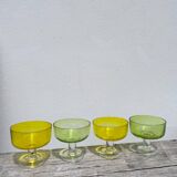 Summer glass dessert bowls