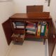 Antique sewing machine cabinet