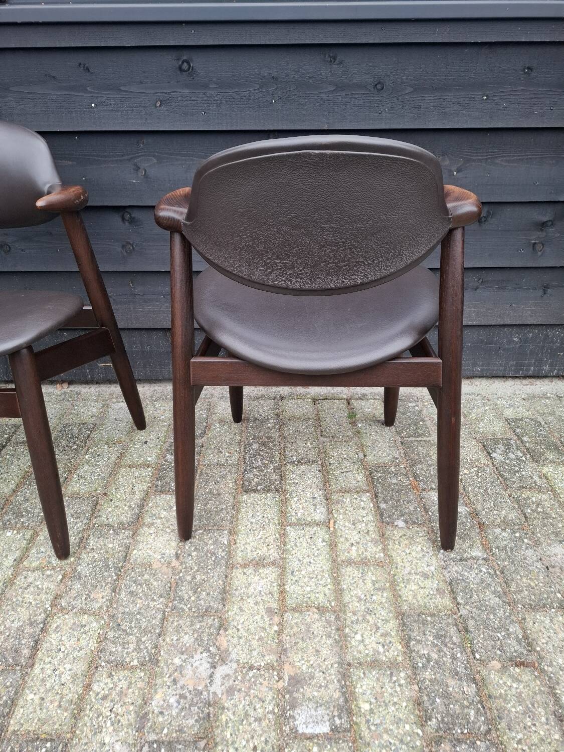 4 tijsseling cowhorn chairs