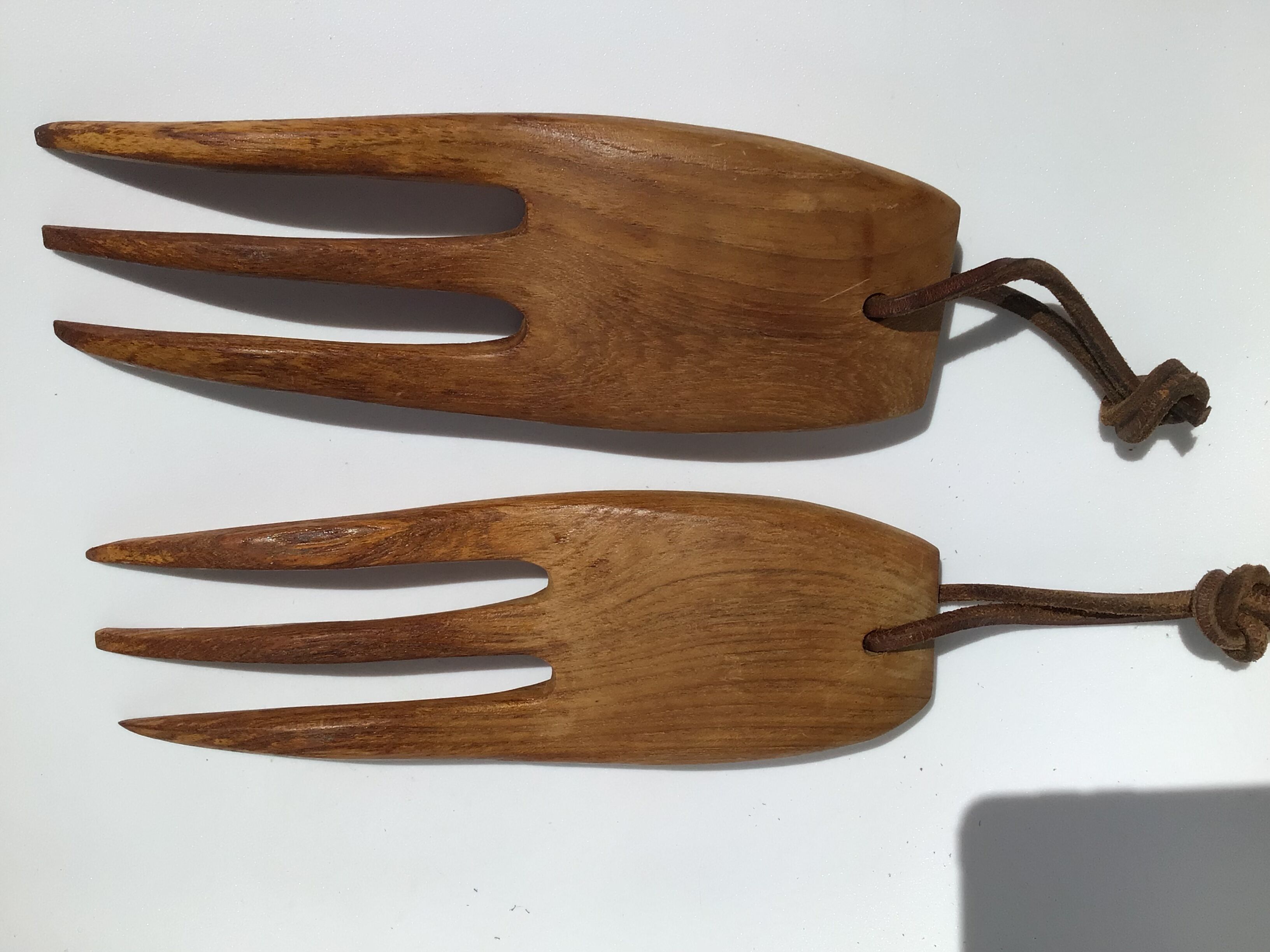 Cutlery exotic wood salad