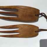 Cutlery exotic wood salad