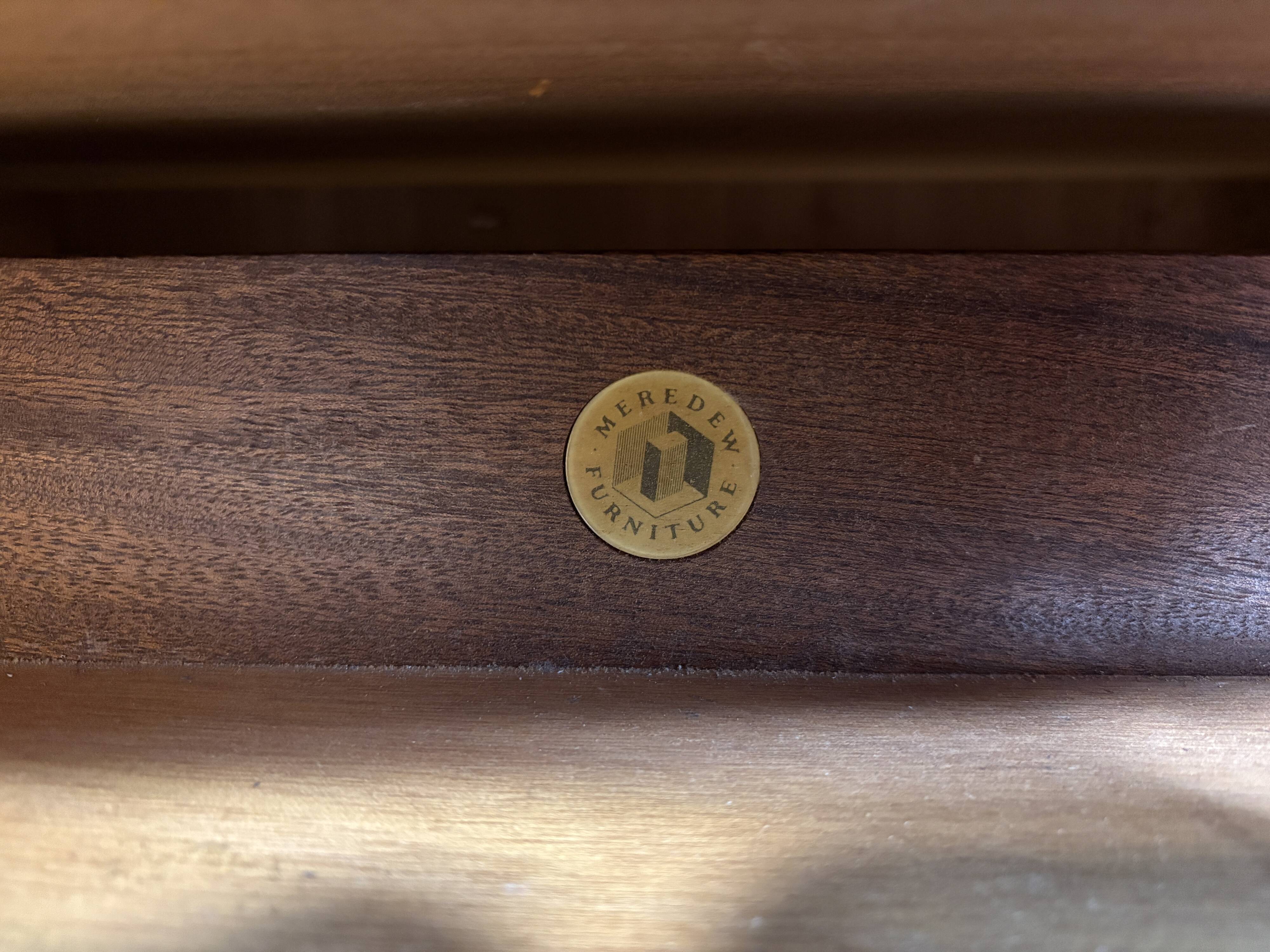 Mid-Century Retro Vintage Teak Bureau / Desk by Meredew 1960  Large Writing