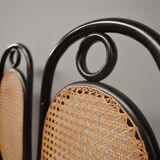 Chairs in bent beech and vienna straw, 1980