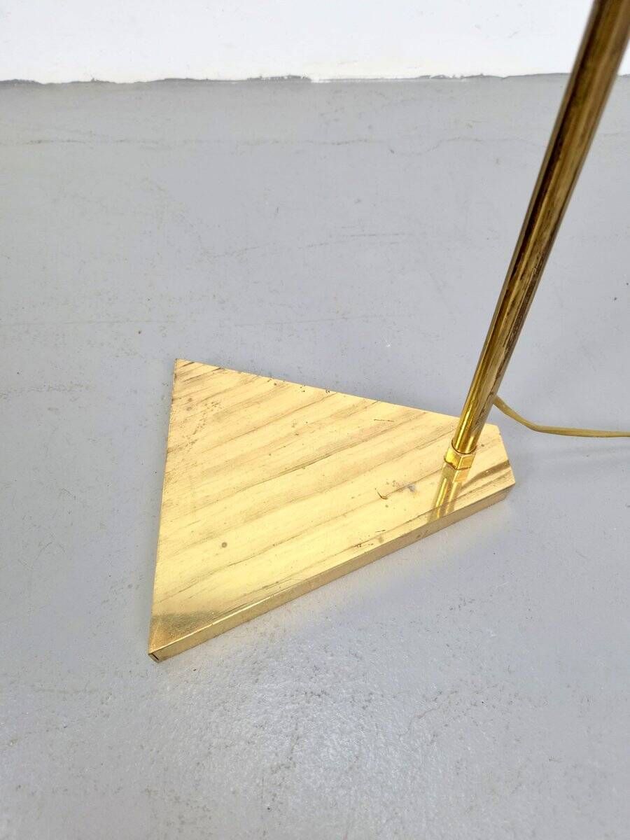 Brass Adjustable Floor Reading Lamp, 1970s