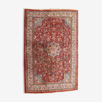 Persian rug made Sarouk hand 215cm x 310cm 1980 s
