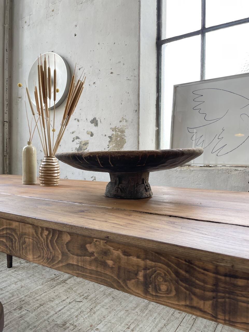 XL wooden Tuareg dish