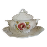 Antique porcelain soup tureen from Naples