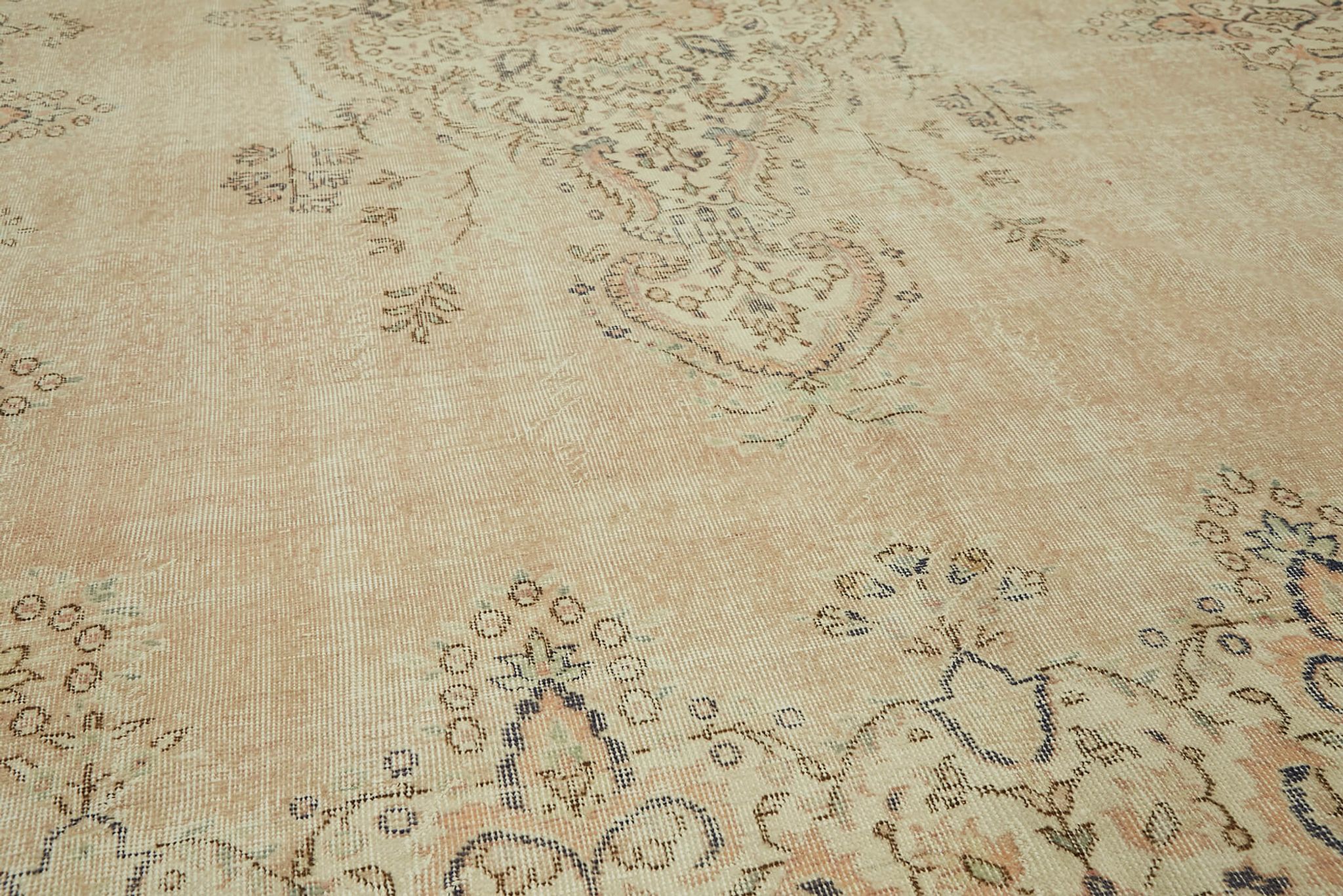 Tapis en laine 240 cm x 372 cm laine beige