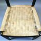 Italian chair in black ash and rope