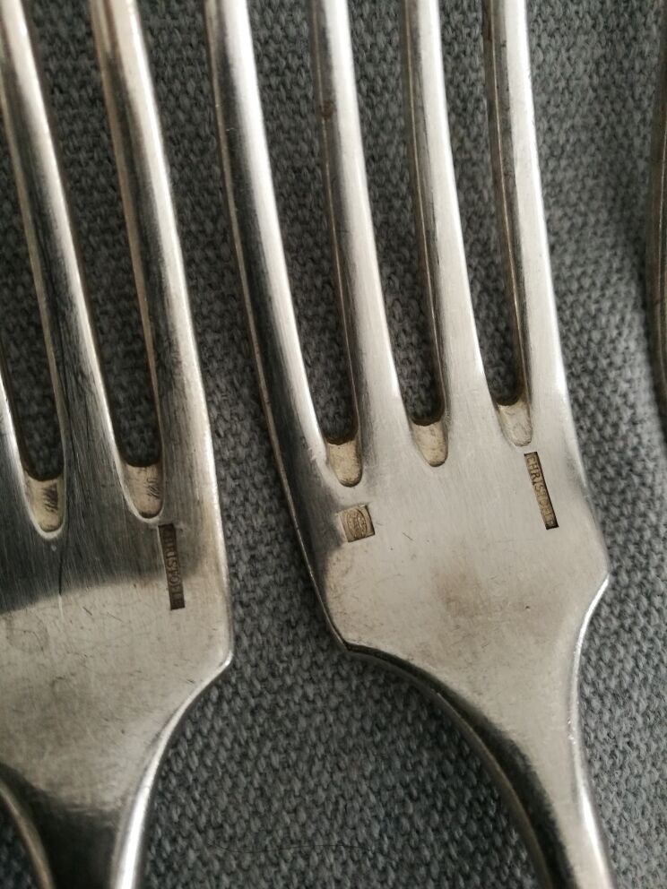 Set of christofle spoons and forks