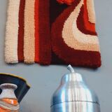 Tapis mural moderniste année 70 vintage