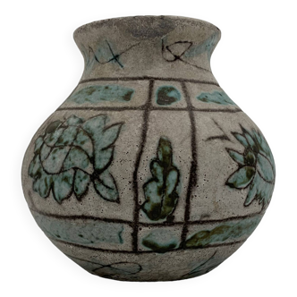J. MASSIER, Vallauris - Vase ancien grès émaillé - Années 1930-1940