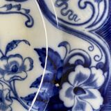 Set of 4 flat plates Creil and Montereau, Flora model