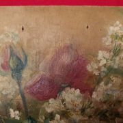 Ancient Painting Bouquet Signed L. BILLY 1941