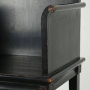 Black wooden chair / side chair from the 20th century in Asian style