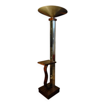 Large Art Deco Macassar Ebony Floor Lamp / Stand, circa 1930