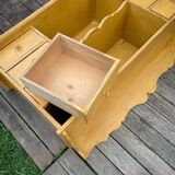 Old haberdashery shelf with 8 drawers