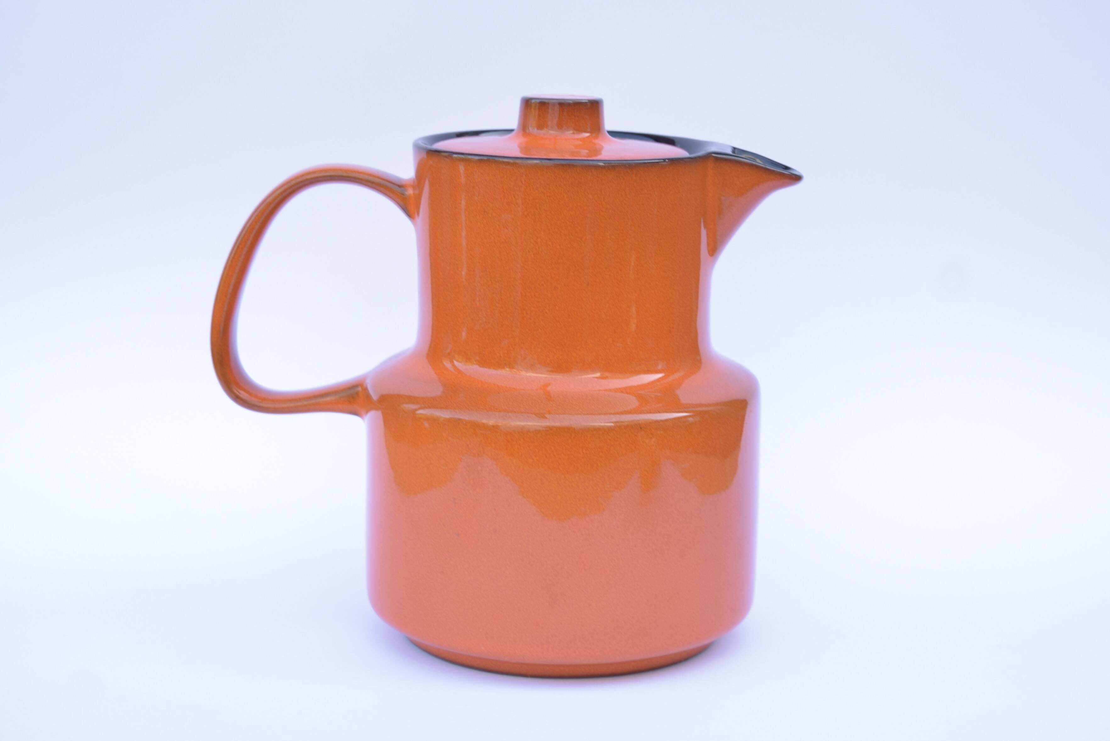 MELITTA - Vintage orange glazed ceramic coffee maker